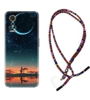 General Mobile GM 21 Pro GM 22 Pro Plus Kılıf Boyun Asklı Rasta Silikon Ay ve Kız 1720