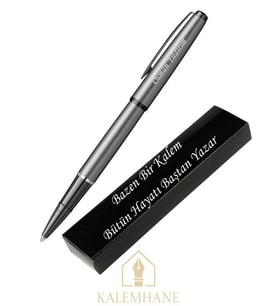 Kalemhane Scrikss Mat GriRoller Kalem Kişiye Özel Kalem ve Kutulu