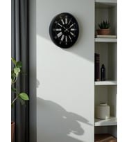 36 Cm Siyah Dekoratif Duvar Saati (Standart)