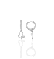 Söğütlü Silver Gümüş rose kelebek küpe (Gümüş)