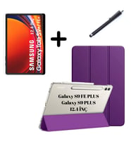 Samsung Galaxy Tab S9 FE Plus/S10 Plus/S9 Plus Kılıf SET PU Deri Smart Tablet Ki
