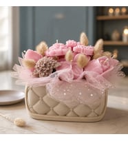 LumiGo Design Çiçek Mum Buketi - Tebrik, Yıl Dönümü, Kutlama, Doğum Günü, Geçmiş Olsun vb.