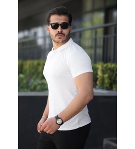 Erkek Kısa Kollu Yakalı Tişört