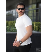 Erkek Kısa Kollu Yakalı Tişört