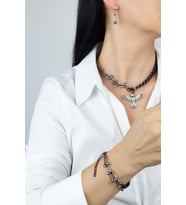 Zirkon Taşlı Ankakuş Figür Kolye Bileklik Küpe Set