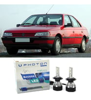 Peugeot 405 Led Xenon Uzun + Kısa Far Ampulü H4 Access Yeni Seri Beyaz