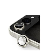 Samsung Galaxy Z Flip 5 Valdez Metal Kamera Lens - Krem
