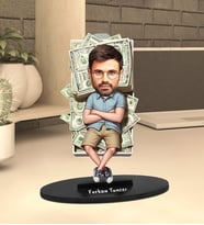 Kişiye Özel Patron Tasarımlı Karikatür Biblo