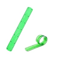 Yeşil Esnek Plastik Cetvel Flexy Cetvel Kırılmayan Cetvel 30 Cm - 1 Adet