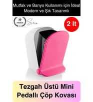Şık ve kullanışlı 2 lt Pedallı Masaüstü Çöp Kovası, Pratik ve modern tasarım