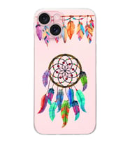 PrintiFy iPhone 15 ile Uyumlu Nazar Boncuğu 6 Baskılı Kamera Korumalı Şeffaf Silikon Kılıf