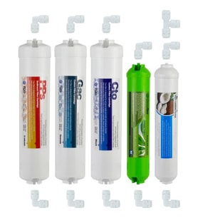 Su Arıtma Cihazı Filtresi 5'li Set Paket Aşama Membransız