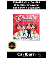 Premium Eğitici Zeka Geliştirici Öğretici Eğlence Aile Parti Acaba Kimim ? Mini Kart Oyunu