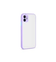 Apple iPhone 12 Uyumlu Kılıf Zore Hux Kapak (Lila)
