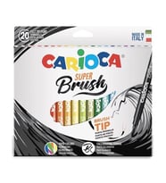 Carioca Süper Brush Fırça Uçlu Keçeli Kalem 20 Renk