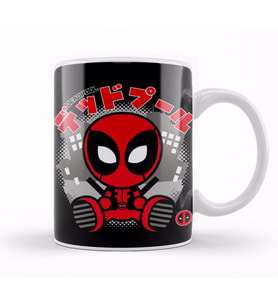 Kaos Superhero Marvel Deadpool Kupa Bardak Porselen