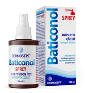 Dermosept Baticonol Antiseptik Çözelti Sprey 100 ml 42 adet
