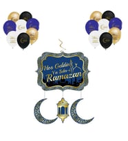 Ramazan Süsleri Set 20 Adet Ramazan Balon ve Hoşgeldin Şehri Ramazan Set-