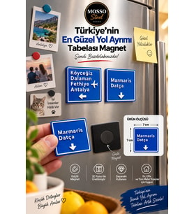 2 li Set Magnet / Tabela Magnet / Yol Tabelası Magnet / Dolap Süsü
