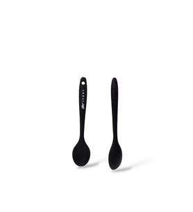 İvory silikon tatlı yemek kaşığı SİYAH (20cm) 1 ADET