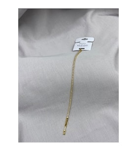 Pirinç Xuping 2mm Gold Su Yolu,kararmaz Kadın Bileklik 17 2 Cm