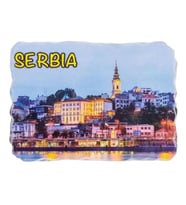 Sırbistan Temalı Kırık Magnet (Karışık)