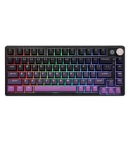 EPOMAKER HE75 Mag Black Purple Hall Effect Gateron Magnetic White Manyetik Switch RGB Kablosuz Hotswap Mekanik Gaming Klavye
