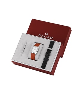 Nacar Nc08-29420738-Asl2 Yedek Kayışlı Erkek Saat Seti