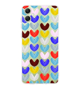 PrintiFy Samsung Galaxy A05 ile Uyumlu Water Color 1  Kamera Korumalı Şeffaf  Kılıf