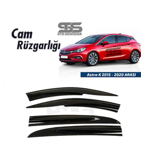 Cam Rüzgarlığı Opel Astra K 2015-2020 Arası Mügen Tip Piano Black