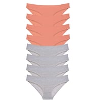 Mulvxbrf Brf02 8 Adet Süper Eko Set Likralı Kadın Slip Külot Pudra Gri (Mulvix)