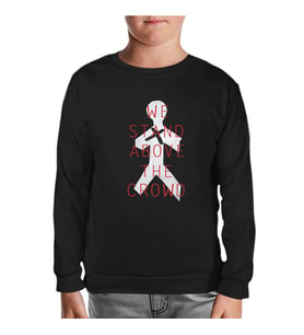 Three Days Grace - Stand Above Siyah Çocuk Sweatshirt