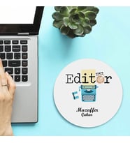 Kişiye Özel Editörler İçin Yuvarlak Mousepad