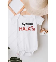 Aynı Halası Özel Tasarım Bebek Zıbın Pamuklu Çıtçıtlı Body