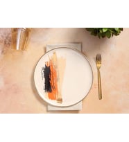 Porland Dash Desen4 Düz Tabak 21 cm 04ALM007906
