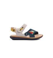 Ayakmod Şng 1540-F Lacivert Nubuk-Sarı-Krem Erkek Çocuk Sandalet
