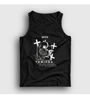 Presmono Unisex Siyah Giyu Tomioka Anime Demon Slayer Kimetsu No Yaiba Atlet 298458tt
