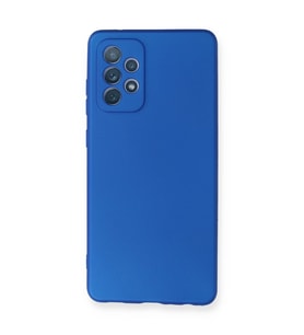 Samsung Galaxy A72 Kılıf First Silikon - Mavi