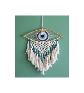 Kişiye Özel Rüya Kapanı Düş Kapanı Dream Catcher Göz Tasarımı - 38x42cm