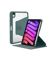 Apple iPad Mini 2021 (6.Nesil) Uyumlu Kılıf Zore Nayn Dönebilen Standlı Kılıf (Koyu Yeşil)