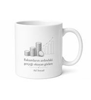 Bankacı Temalı Minimal Kupa Bardak Bankacıya Özel Tasarım Hediye