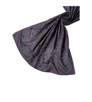 Emproyal Soft Pamuk Etnik Desen Şal (Füme)