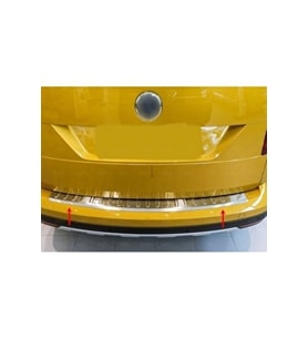 Volkswagen Caddy Krom Arka Tampon Eşiği 2015-2020 Paslanmaz Çelik (Gümüş)