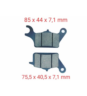 HONDA SUZUKİ ÖN FREN DİSK BALATASI SFA652 (TVR) DİO 110 UYUMLU  UK 110 ADDRESS (17-..) YAMAHA TRİCİTY 125