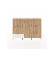 Arges Dolap 12 Raflı 2 Çekmeceli 7 Kapaklı 220x30x163 Aytaşı-Çam/Aytaşı