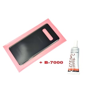 Tkgz Samsung Galaxy S10 Arka Pil Batarya Kapağı (CAM) SİYAH