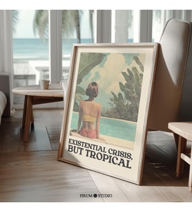 Varoluşsal Kriz Ama Tropikal Poster
