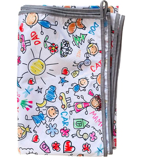 Su Geçirmez Yer/Masa Örtüsü, Aktivite, Yemek ve Oyun İçin, Doğa Dostu ve Çevreci, Ekoteks Sertifikalı,%100 Polyester, 150x150cm