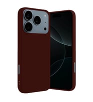 iPhone 17 Pro Nano İçi Kadife Silikon - Bordo