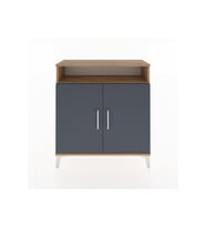 Arges Şifonyer 3 Raflı 2 Kapaklı 88x30x96 Çam-Antrasit